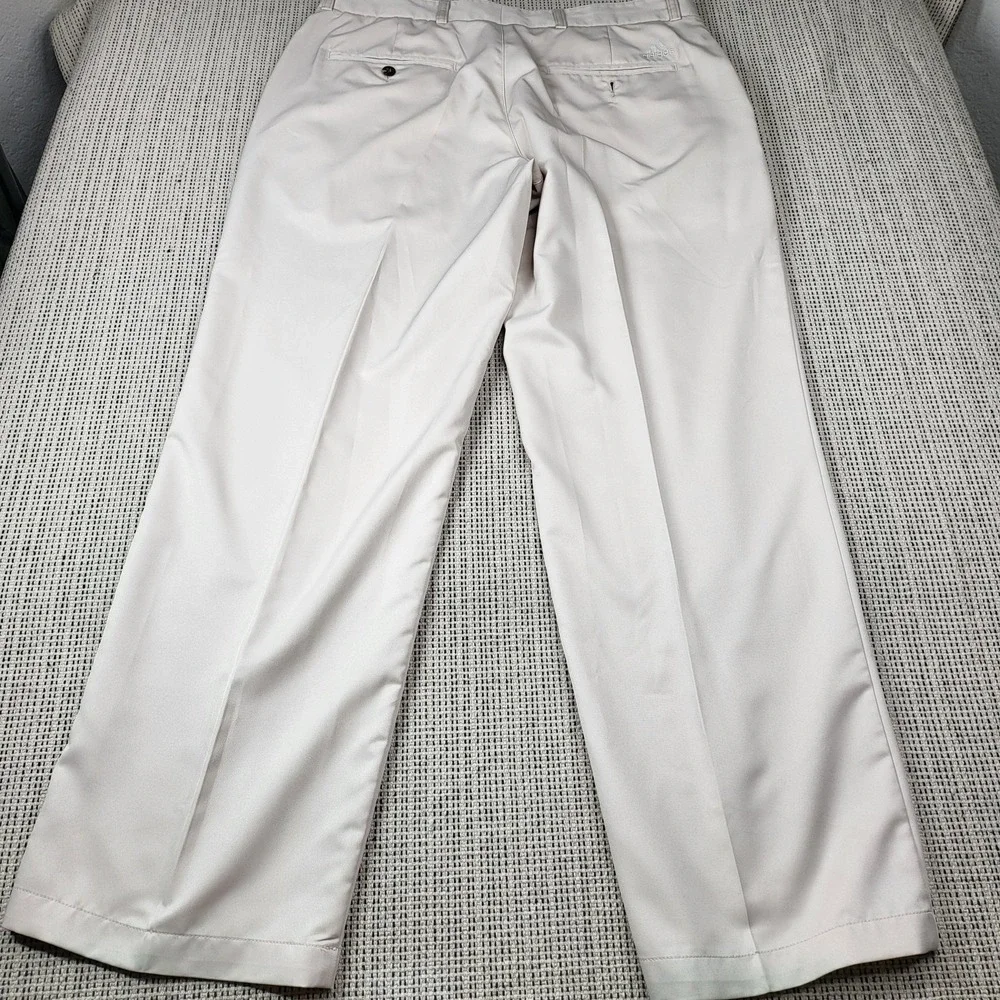 Adidas Climalite Pants Mens 34x30 Beige Golf Lightweight Performance‎ Khakis